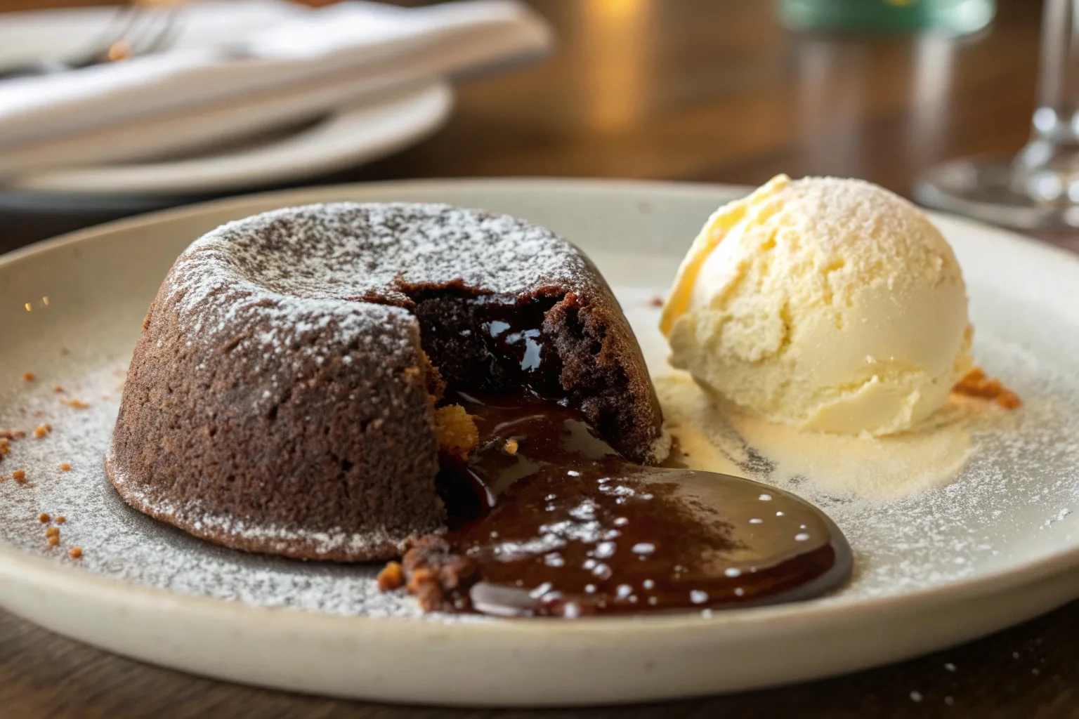 Ultimate Chocolate Lava Cake with molten center