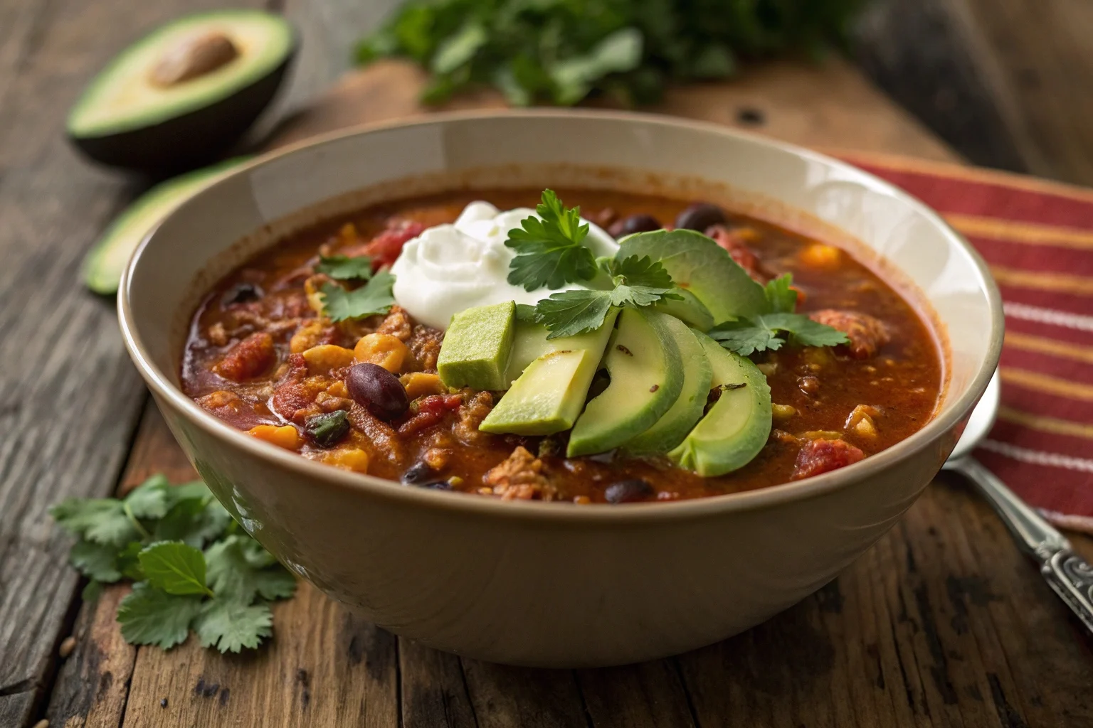 What is the origin of taco soup?