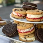 Soft and creamy cheesecake cookies with a golden crust.