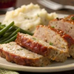 Chicken meatloaf ingredients laid out